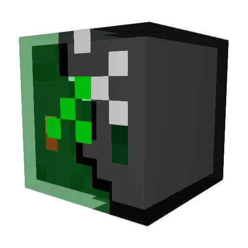 NotABotFriend Minecraft avatar head, 3D render