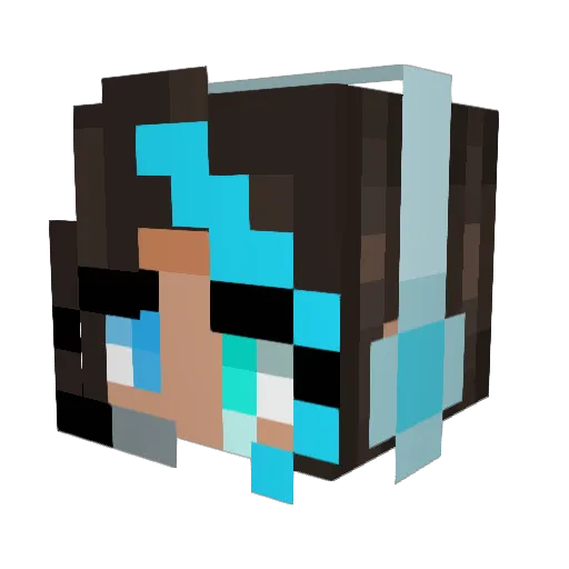 NotAHeroYet Minecraft avatar head, 3D render