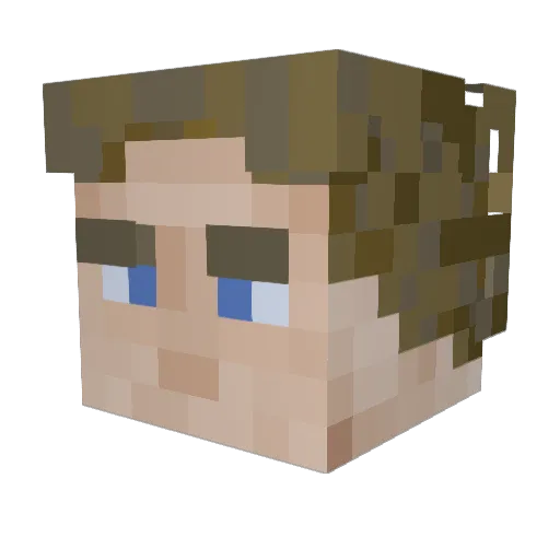NotARussianSpy03 Minecraft avatar head, 3D render