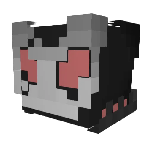 NotASkaven Minecraft avatar head, 3D render