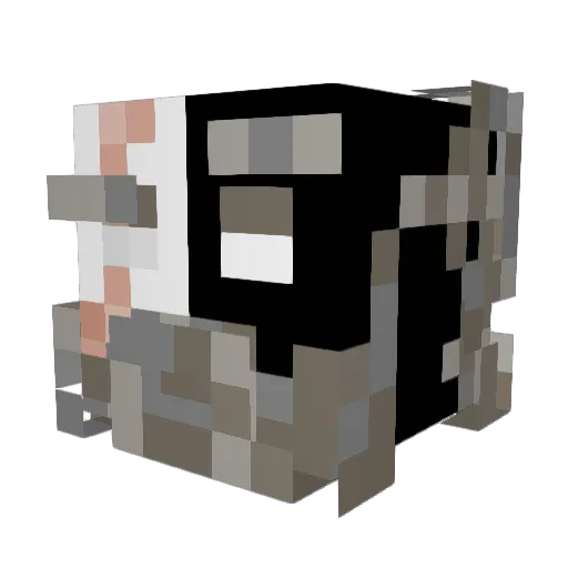 NotAZinger Minecraft avatar head, 3D render