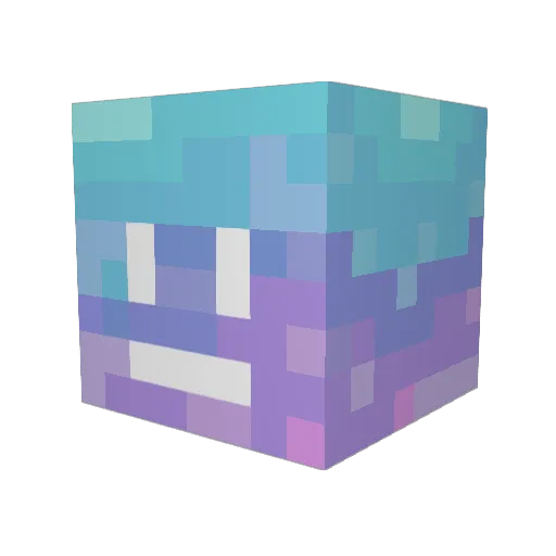 NotA_Mimic Minecraft avatar head, 3D render