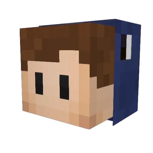 NotAbusive Minecraft avatar head, 3D render