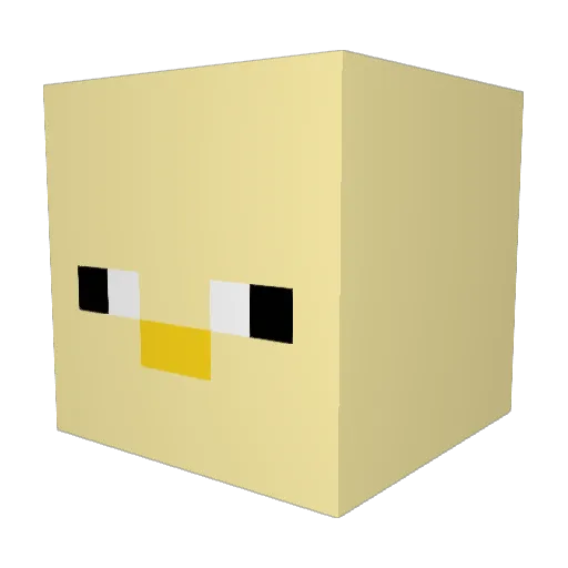 NotActuallySam Minecraft avatar head, 3D render