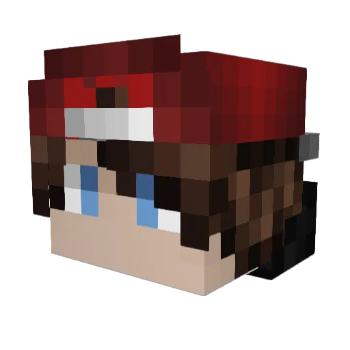 NotAdi_ Minecraft avatar head, 3D render
