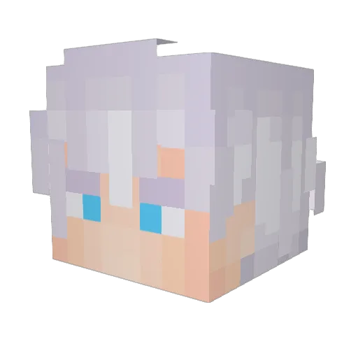 NotAlasta Minecraft avatar head, 3D render