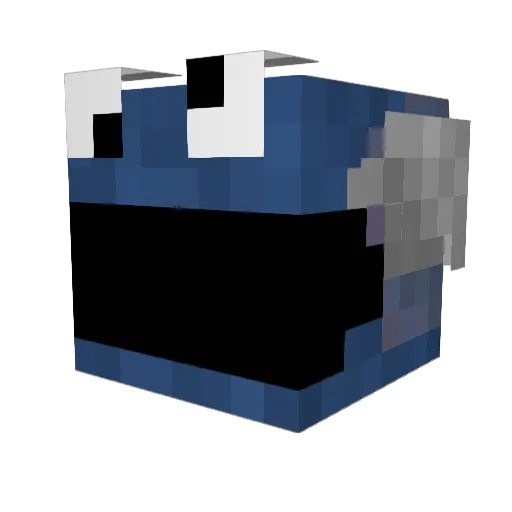 NotAloneHam Minecraft avatar head, 3D render