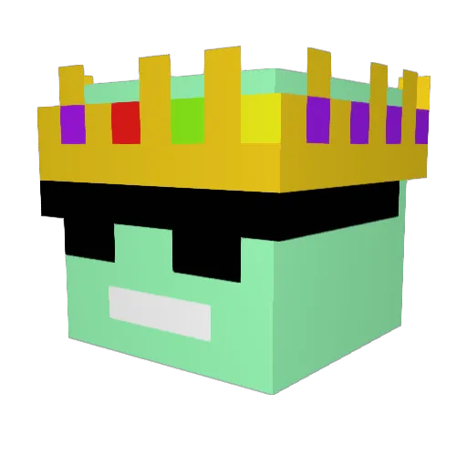 NotAmaan Minecraft avatar head, 3D render