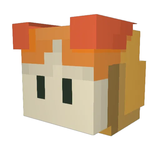 NotAnEpicPuppy Minecraft avatar head, 3D render