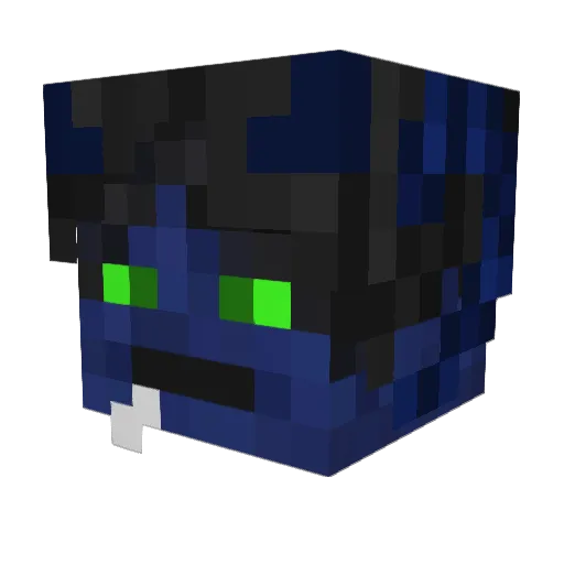 NotAnOrm Minecraft avatar head, 3D render