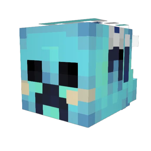 NotAnZ Minecraft avatar head, 3D render