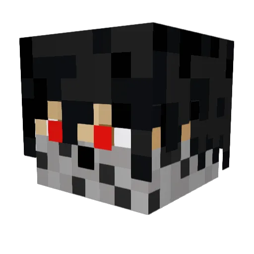 NotAngelxd Minecraft avatar head, 3D render