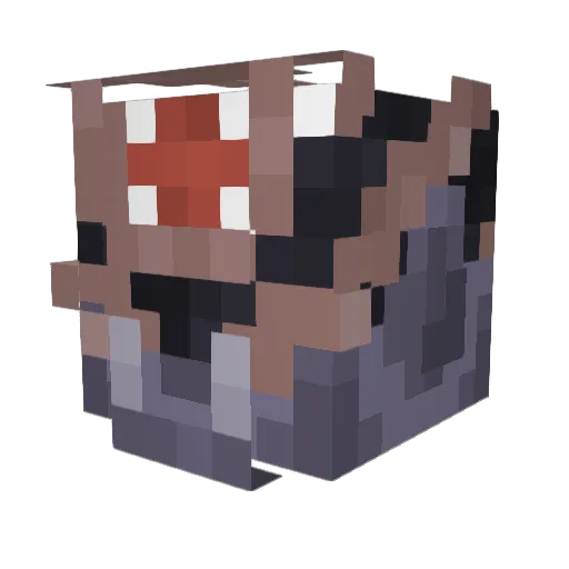 NotAnotherMimic Minecraft avatar head, 3D render