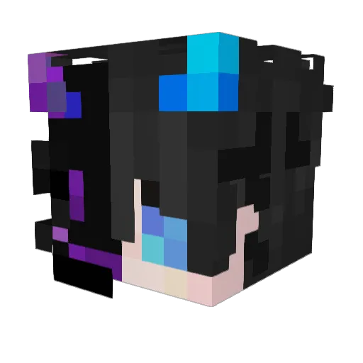 NotAnshh Minecraft avatar head, 3D render