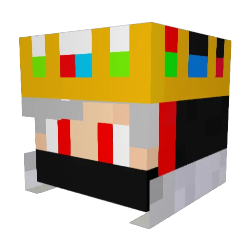 NotAnshu_01 Minecraft avatar head, 3D render