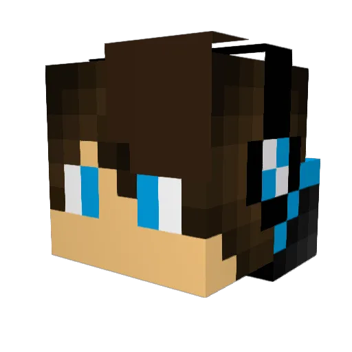 NotArnabYT Minecraft avatar head, 3D render