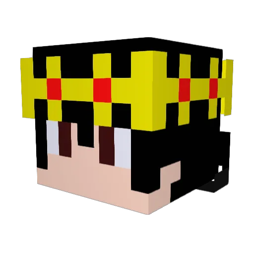 NotArpitxd Minecraft avatar head, 3D render