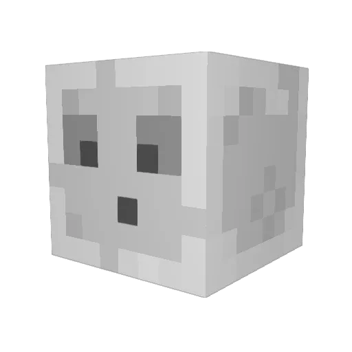 NotAstraw Minecraft avatar head, 3D render