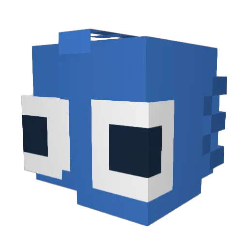 Minecraft-Avatar von NotAtomBot: Kopf als 3D-Render
