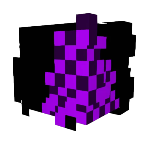 NotAveloria Minecraft avatar head, 3D render