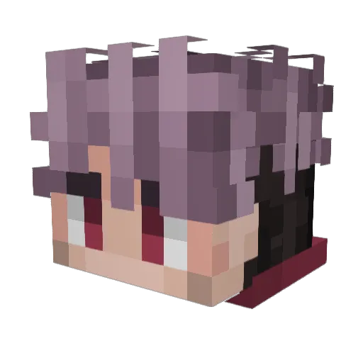 NotAvid Minecraft avatar head, 3D render