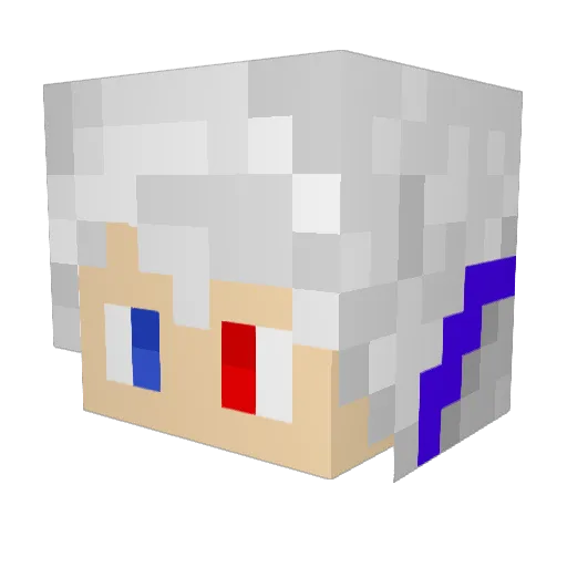 NotAvlyx Minecraft avatar head, 3D render
