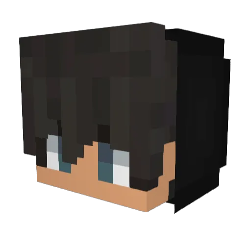 NotBgaming Minecraft avatar head, 3D render