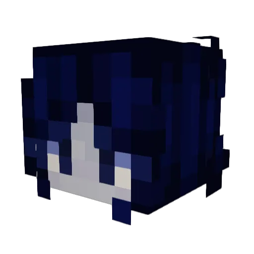NotBittenYet Minecraft avatar head, 3D render