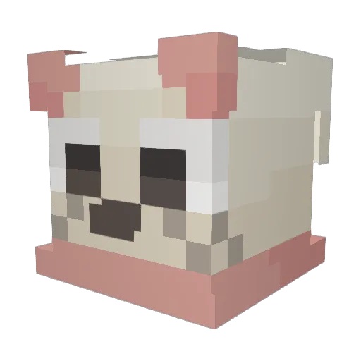 NotBray Minecraft avatar head, 3D render