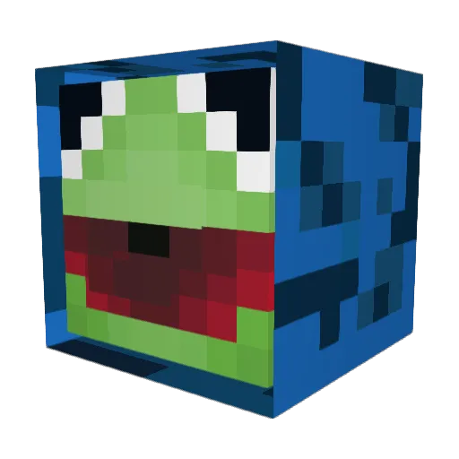 NotBure4e Minecraft avatar head, 3D render
