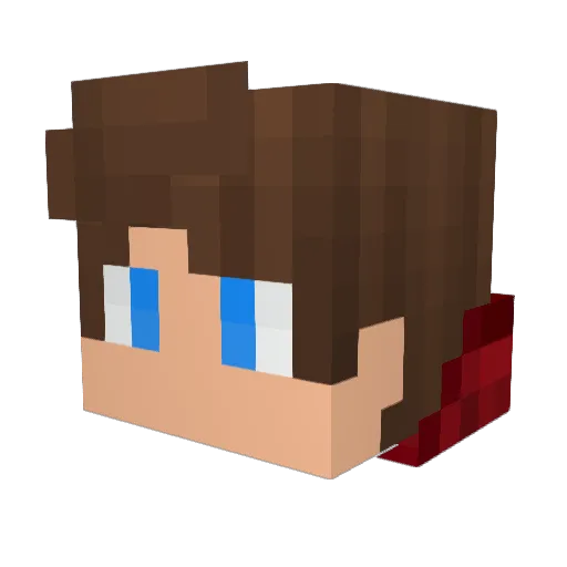 NotCamz Minecraft avatar head, 3D render