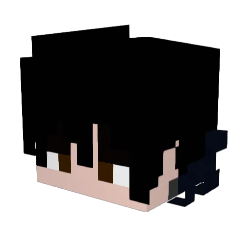NotCarmy Minecraft avatar head, 3D render