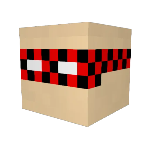 NotCertain Minecraft avatar head, 3D render