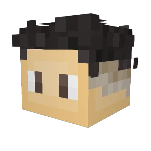 NotClixzy Minecraft avatar head, 3D render