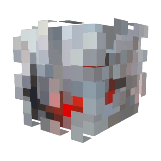 NotCovid Minecraft avatar head, 3D render