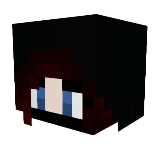 NotCrazyFrogz Minecraft avatar head, 3D render