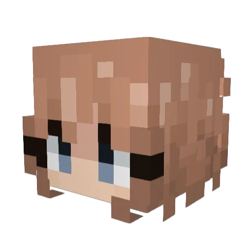NotCreeper13 Minecraft avatar head, 3D render