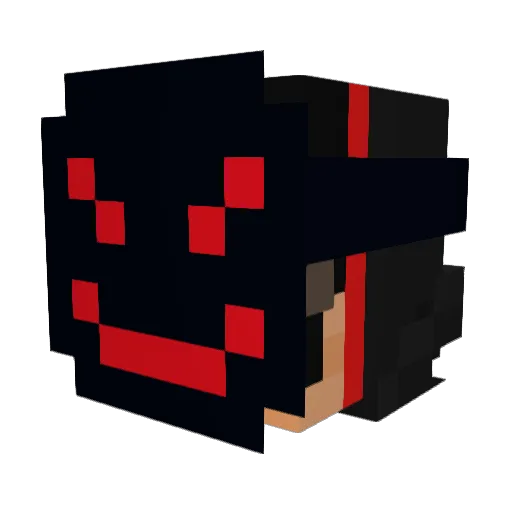 NotDaCringe Minecraft avatar head, 3D render