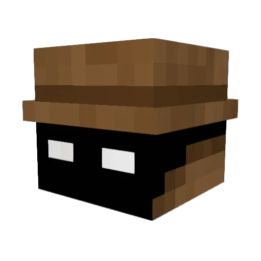 NotDevils Minecraft avatar head, 3D render