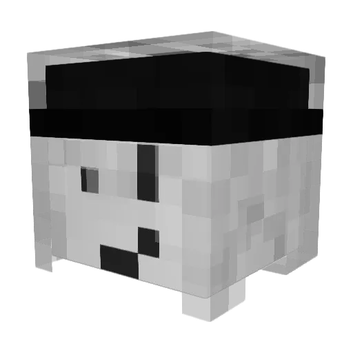 NotDraggo Minecraft avatar head, 3D render
