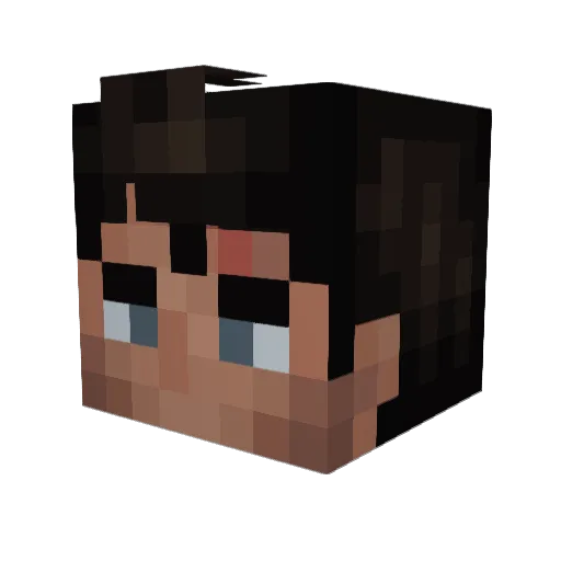NotEddyie Minecraft avatar head, 3D render