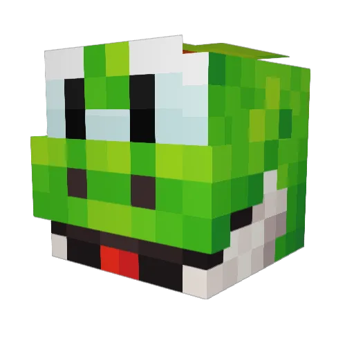 NotEschiii Minecraft avatar head, 3D render