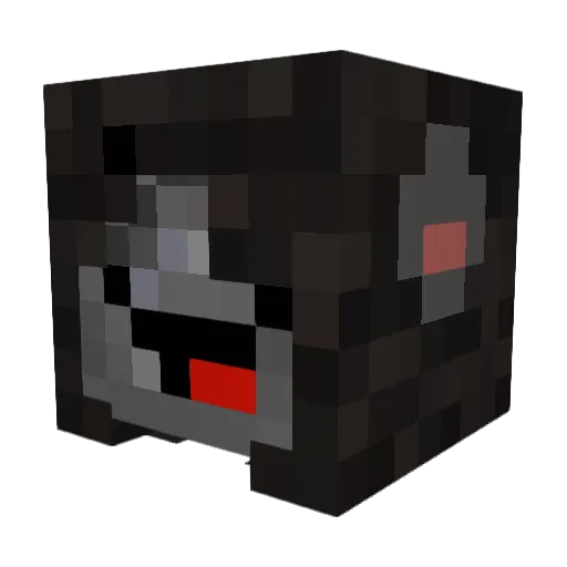 NotEstival Minecraft avatar head, 3D render
