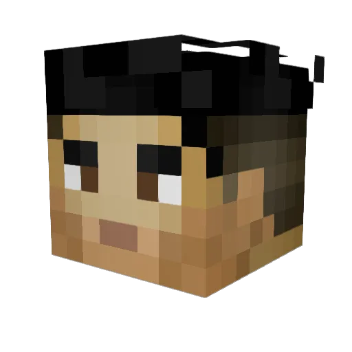 NotF1end Minecraft avatar head, 3D render