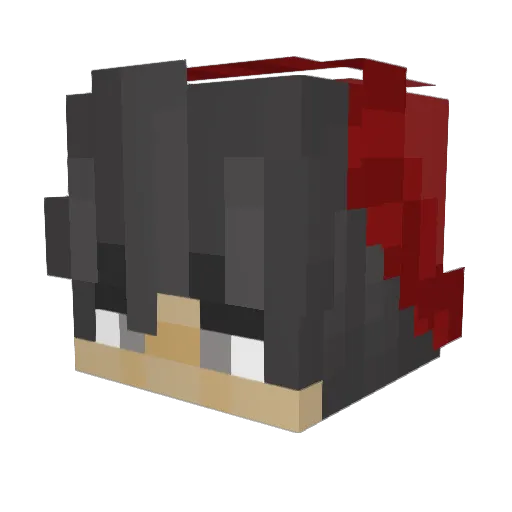 NotF8DE Minecraft avatar head, 3D render