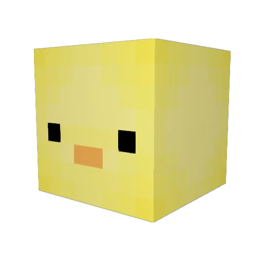 NotFish256 Minecraft avatar head, 3D render