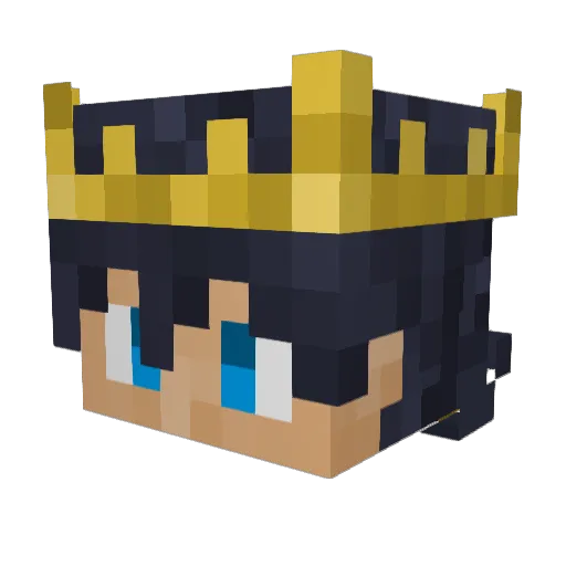 NotFitergem Minecraft avatar head, 3D render