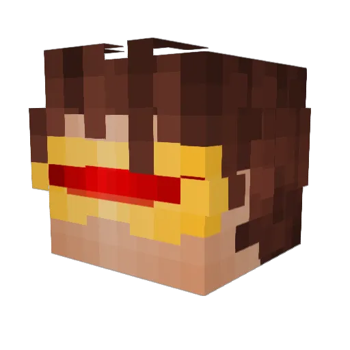 NotFive1 Minecraft avatar head, 3D render