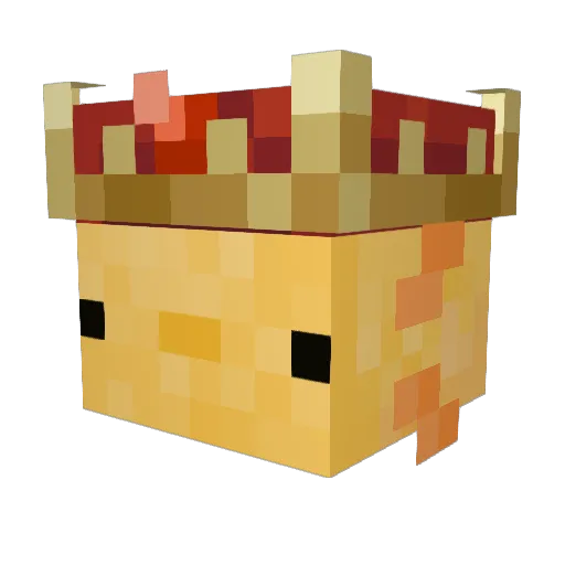 NotForbidden Minecraft avatar head, 3D render