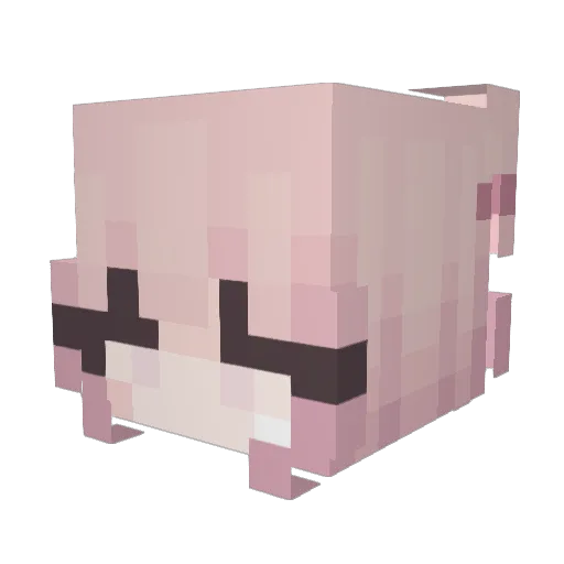 NotFound_Matteo Minecraft avatar head, 3D render